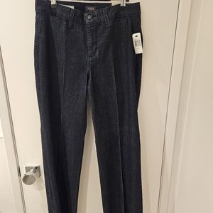 NYDJ Los Angeles Dark Denim Trousers NWT